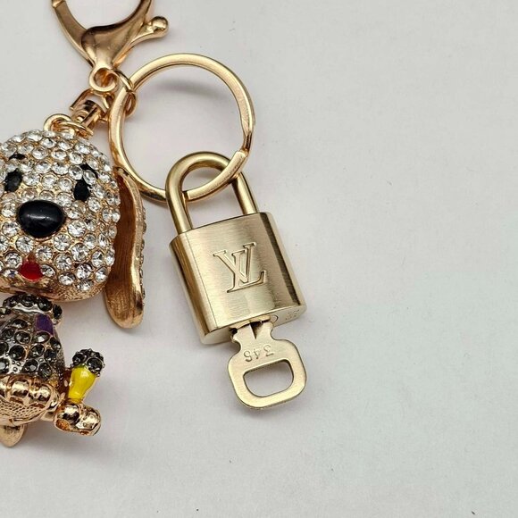 Authentic Louis Vuitton Lock & Key with unbranded Bagcharm, Keycharm, Keychain - Picture 3 of 10